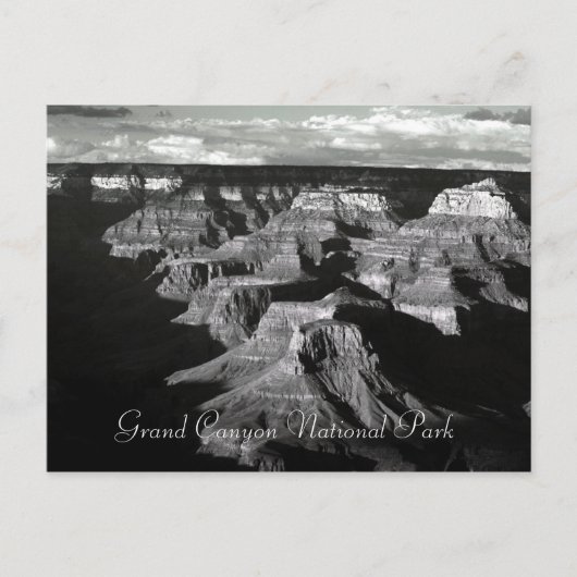 Carte Postale Grand Canyon National Park Black and White Post (Devant)