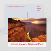Carte postale Grand Canyon National Park Sunset Ar (Devant / Derrière)
