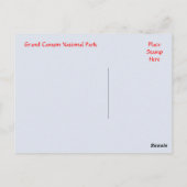 Carte postale Grand Canyon National Park Sunset Ar (Dos)