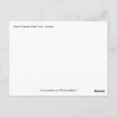 Carte Postale Grand Canyon Pack Mules sur piste (Dos)