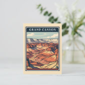 Carte Postale Grand Canyon Retro National Park Souvenir (Debout devant)
