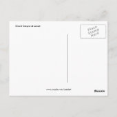 Carte Postale grand canyon rouge salutations (Dos)