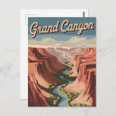 Carte Postale Grand Canyon vintage (Devant / Derrière)