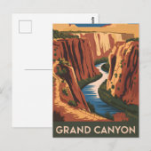 Carte Postale Grand Canyon vintage (Devant / Derrière)