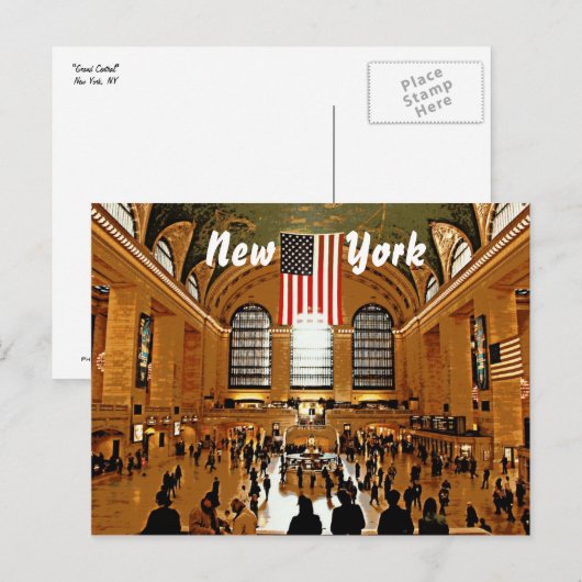 Carte Postale Grand Central (Devant / Derrière)