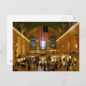 Carte Postale Grand Central Station New York (Devant / Derrière)