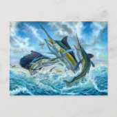 Carte Postale Grand Chelem sautant et Flyingfish (Devant)