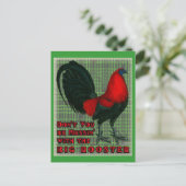 Carte Postale Grand Coq Rouge (Debout devant)