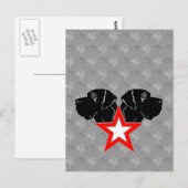 Carte Postale Grand Danois Star Head (Devant / Derrière)