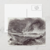 Carte Postale Grand feu à Pittsburgh (Devant / Derrière)