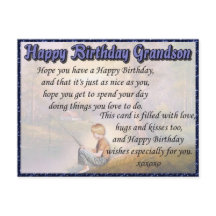 Grand-fils Joyeux anniversaire