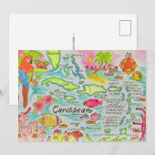 Carte postale grand format 13x18 cm des îles des C (Devant / Derrière)