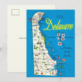 Carte postale grand format 5x7 du Delaware (Devant / Derrière)