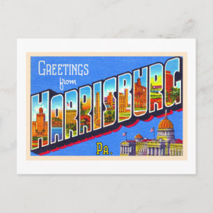 Carte postale grand format de Harrisburg Pennsylva