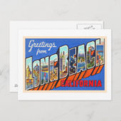 Carte postale grand format de Long Beach Californi (Devant / Derrière)