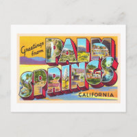Carte postale grand format de Palm Springs Califor
