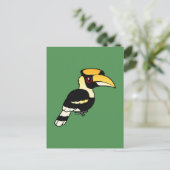 Carte Postale Grand Hornbill (Debout devant)