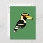 Carte Postale Grand Hornbill (Devant / Derrière)