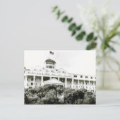 Carte Postale Grand Hotel, Île Mackinac, noir et blanc (Debout devant)