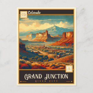 Carte Postale Grand Junction, Colorado VINTAGE