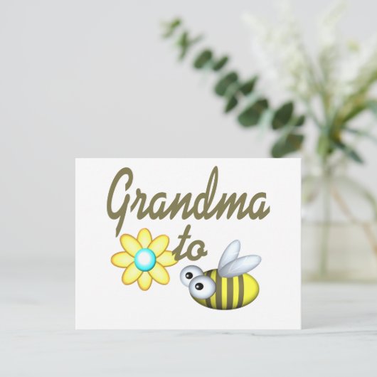 Carte Postale Grand-mère à Bee (Debout devant)