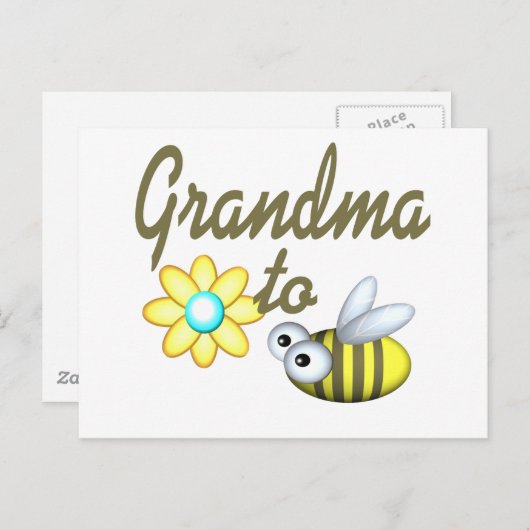 Carte Postale Grand-mère à Bee (Devant / Derrière)