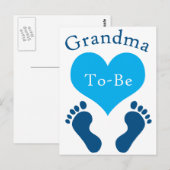 Carte Postale Grand-mère à devenir (Devant / Derrière)