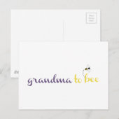 Carte Postale Grand-mère à être (Devant / Derrière)