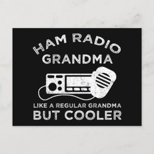 Carte Postale Grand-mère de la radio de jambon comme grand-mère 