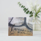 Carte Postale grand-mère, j'ai réussi ! graffiti (Debout devant)