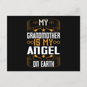 Carte Postale Grand-mère - Mon Ange Est Sur Terre
