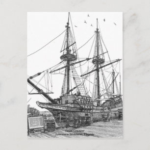 Carte Postale Grand navire Susan Constant
