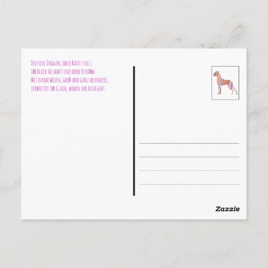 Carte Postale Grand Noël danois (Dos)