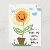 Carte Postale Grand-papa de joyeux anniversaire (Devant / Derrière)