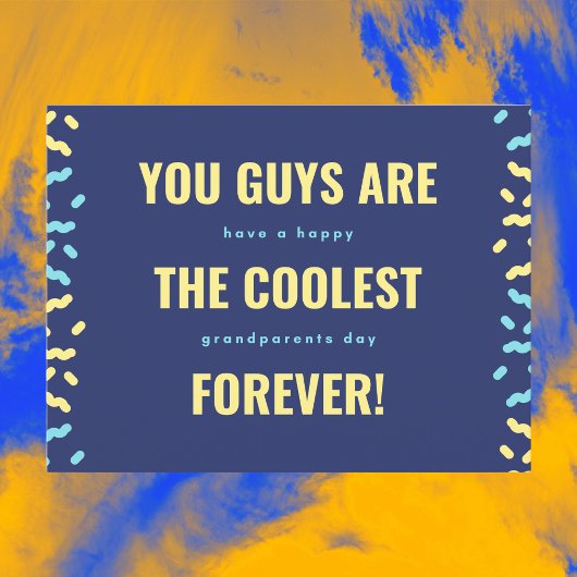 Carte Postale Grand-parents les plus frais pour toujours Marine