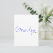 Carte Postale Grand-Père À Être (Script Bleu) (Debout devant)
