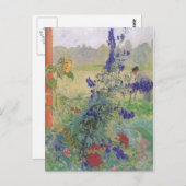 Carte Postale Grand-père aux fleurs 1909 (Devant / Derrière)