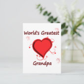 Carte Postale Grand-père du monde (Debout devant)