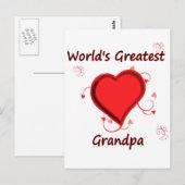 Carte Postale Grand-père du monde (Devant / Derrière)