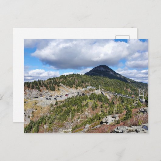 Carte Postale Grand-père Mountain NC Mile High Swing Bridge (Devant / Derrière)