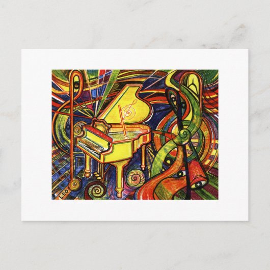 Carte Postale Grand Piano (Devant)