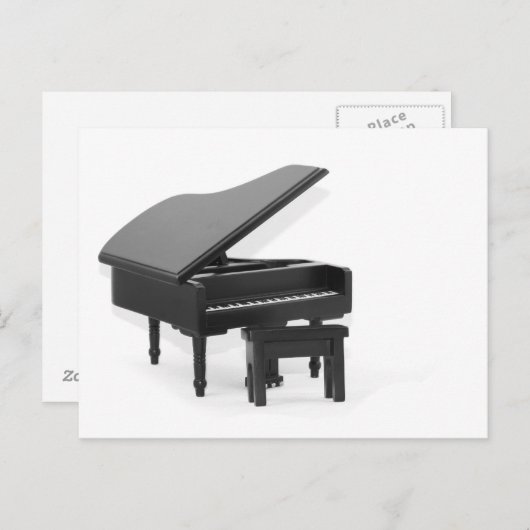 Carte Postale Grand piano (Devant / Derrière)