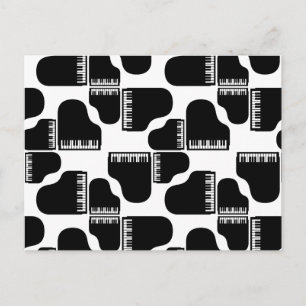 Carte Postale Grand Pianos Music Themed Piano Art Custom COLOR