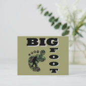 Carte Postale Grand pied avec logo (Debout devant)