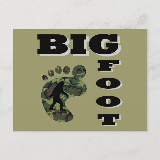 Carte Postale Grand pied avec logo (Devant)