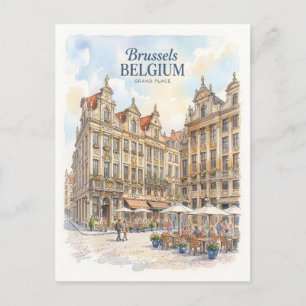 Carte Postale Grand Place historique de Bruxelles 