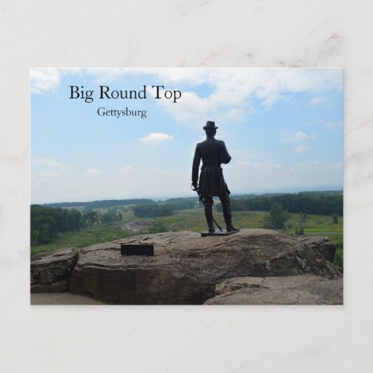 Carte Postale Grand plateau rond à Gettysburg (Devant)