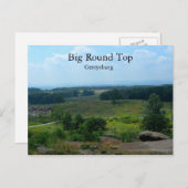 Carte Postale Grand plateau rond à Gettysburg (Devant / Derrière)