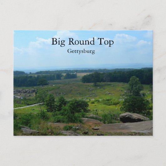 Carte Postale Grand plateau rond à Gettysburg (Devant)
