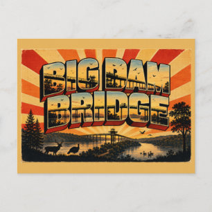 Carte Postale Grand Pont Barrage Vallée de la rivière Arkansas A